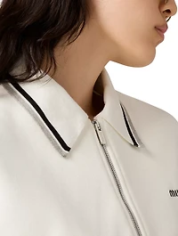 Bonded Piqué And Technical Jersey Blouson Jacket