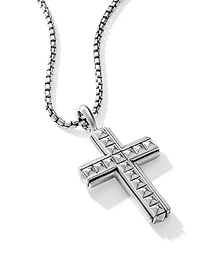 Pyramid Cross In Sterling Silver