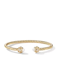 Renaissance Color Bracelet 18k Yellow Gold With Pearls And Diamonds