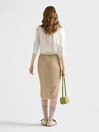 Cotton Mesh Skirt