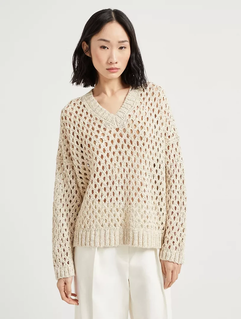 Dazzling Net Sweater
