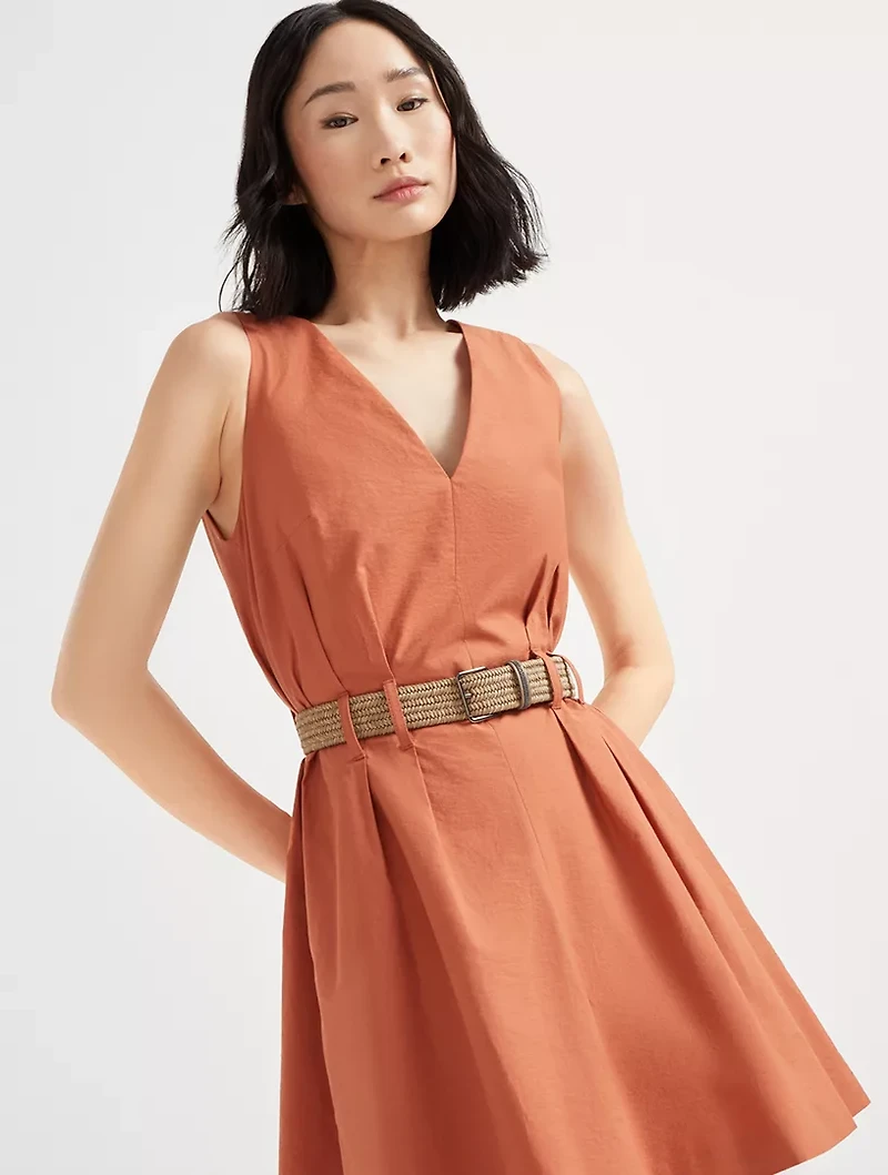 Twill Mini Dress