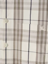 Check Cotton Shirt Dress