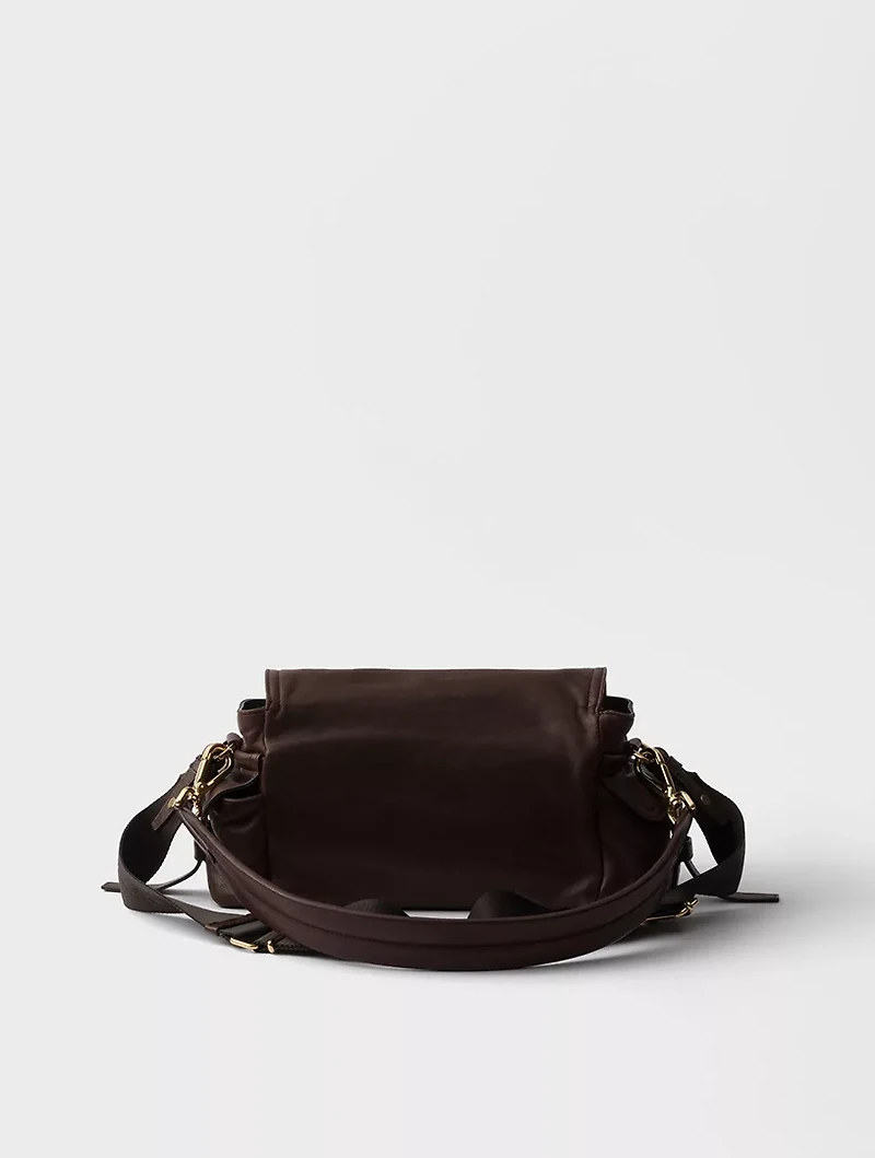 Medium Prada Explore Nappa Leather Shoulder Bag With Flap