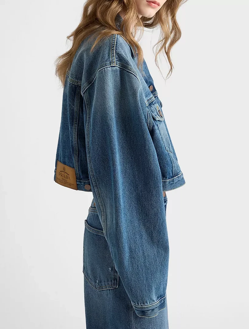 Denim Blouson Jacket