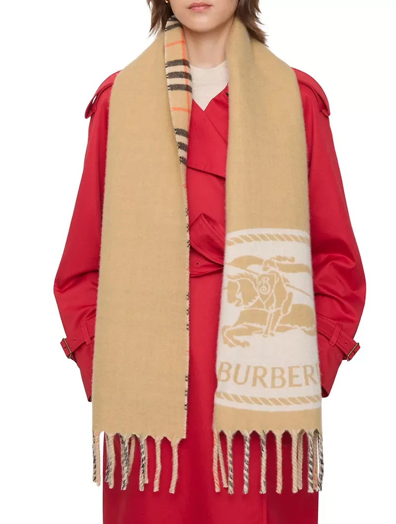 Reversible Knight Stamp Scarf