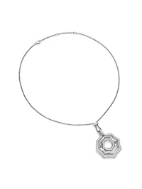 Zig Zag Stax™ Pendant Necklace In Sterling Silver With Diamonds