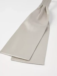 Stretch Silk Satin Jabot