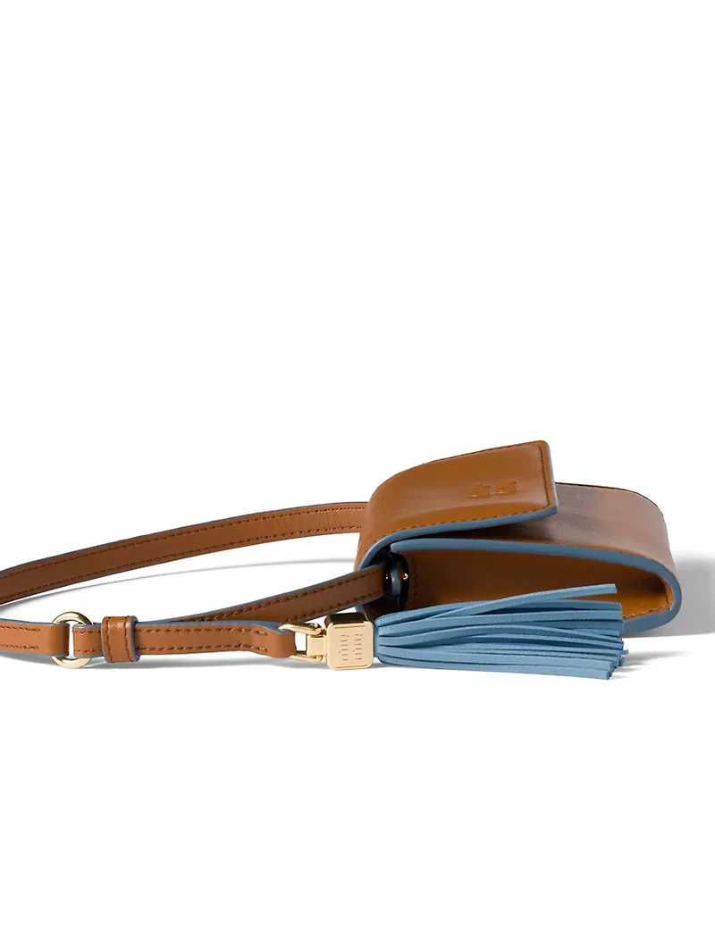Leather Wallet With Shoulder Strap