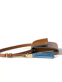 Leather Wallet With Shoulder Strap