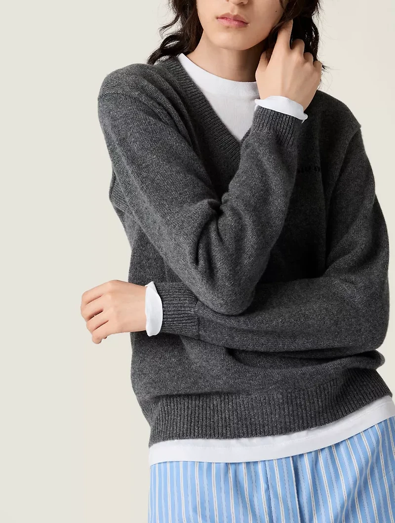 Cashmere V-neck Sweater