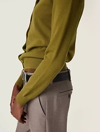 Cashmere Cardigan With Collar