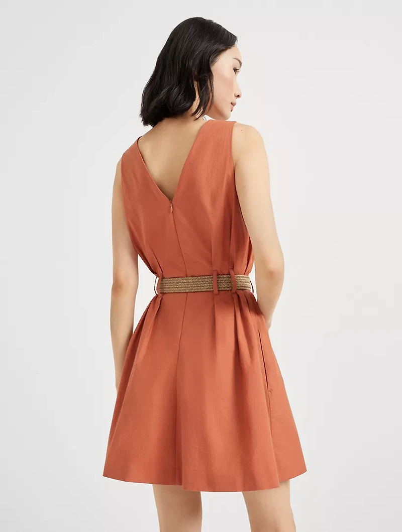 Twill Mini Dress