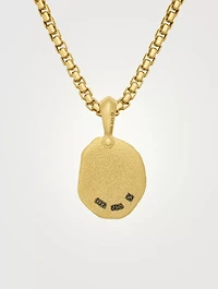 Capricorn Amulet In 18k Yellow Gold, 27mm