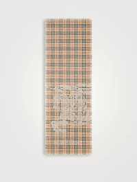 Wide Ekd Check Wool Scarf