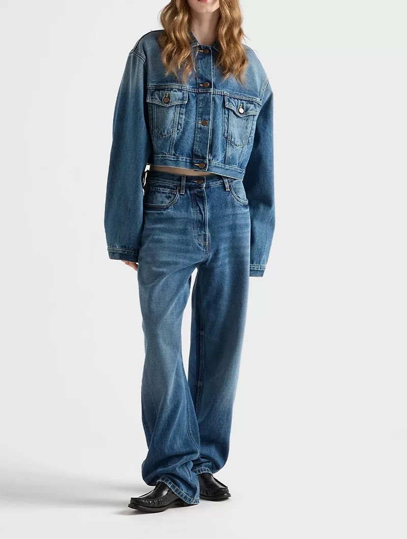 Denim Blouson Jacket
