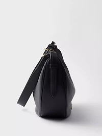 Prada Demi-lune Large Leather Shoulder Bag