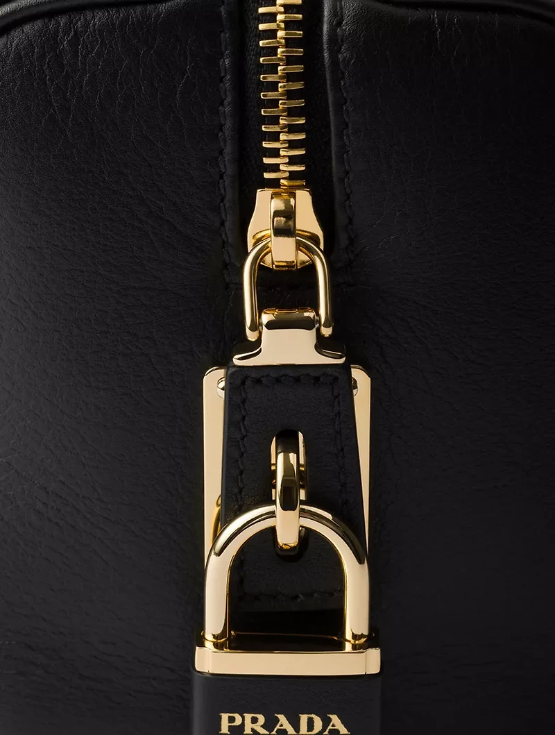Medium Leather Top-handle Bag With Padlock