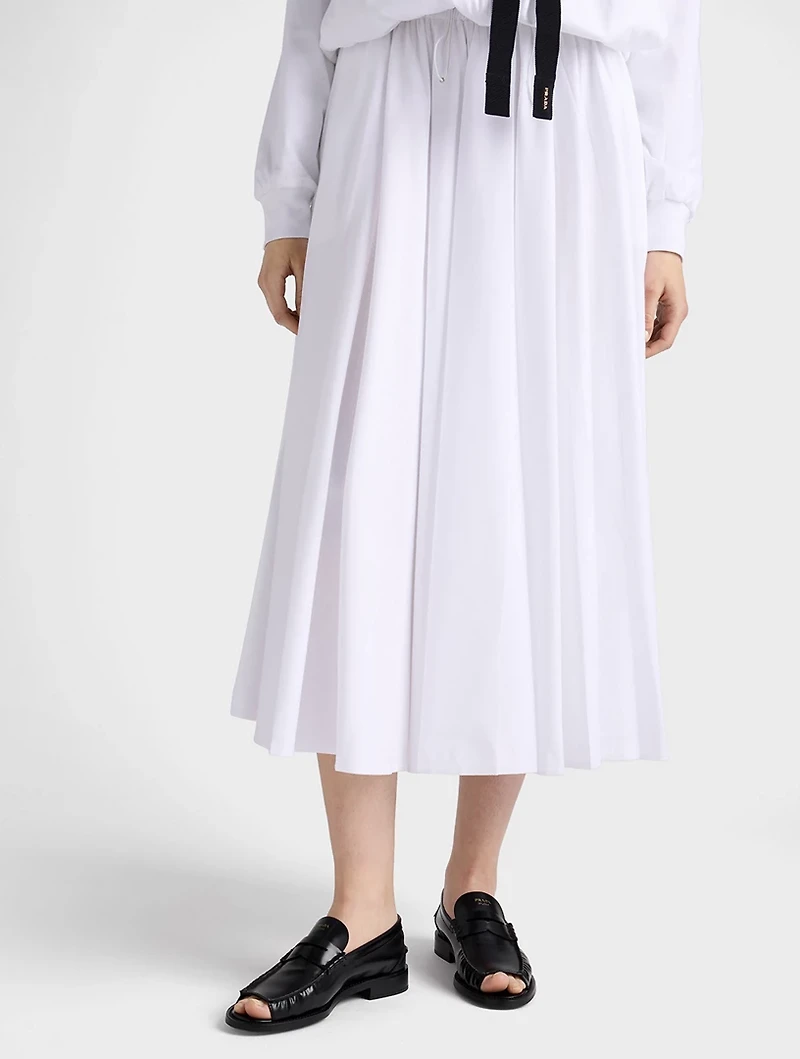 Reversible Cotton Jersey And Re-nylon Circle Skirt