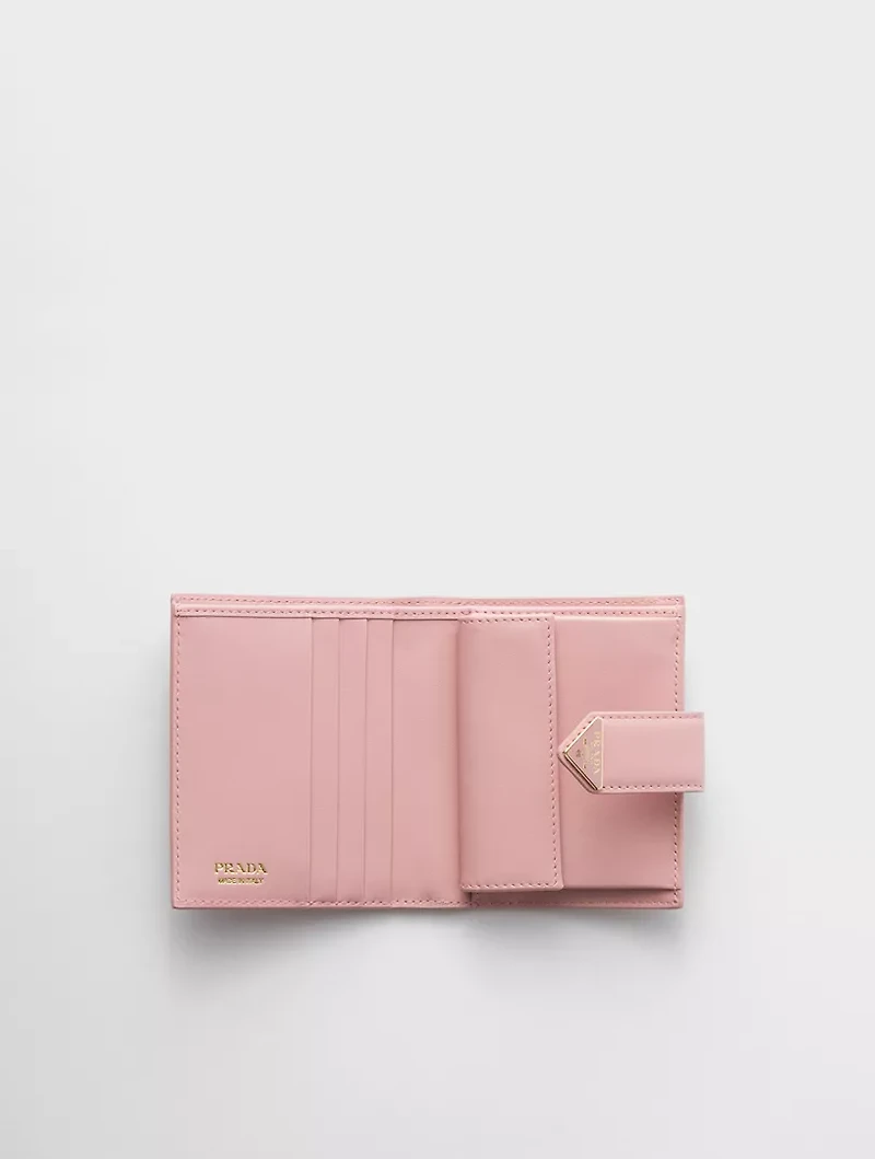 Small Saffiano And Smooth Leather Wallet