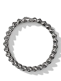 Armory® Link Bracelet Sterling Silver With Pavé Black Diamonds
