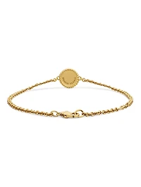Cable Collectibles® Evil Eye Bracelet In 18k Yellow Gold With Pavé Sapphires And Diamonds, 2mm