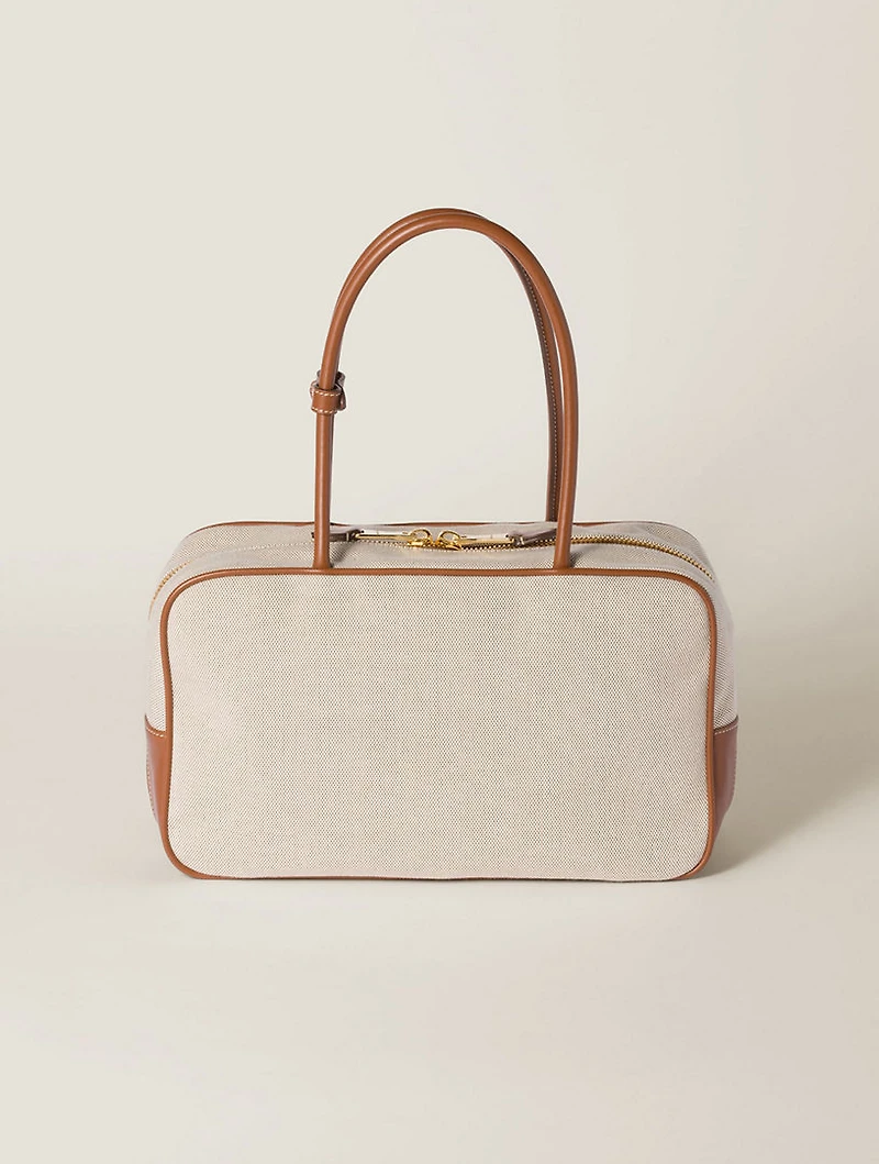 Beau Canvas And Leather Bag