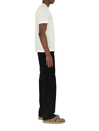 Check Label Cotton T-shirt