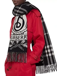 Wide Reversible Stormy Knight Scarf