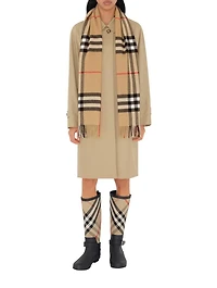 Check Cashmere Scarf