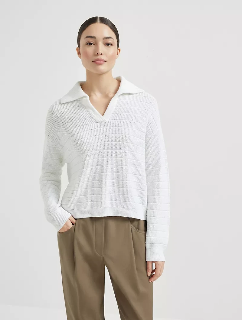 Cotton Knit Polo Shirt