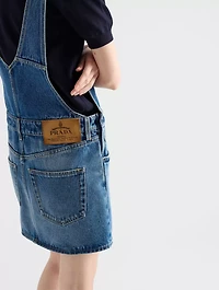 Denim Bib Overall Mini-dress