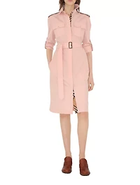 Cotton Poplin Shirt Dress