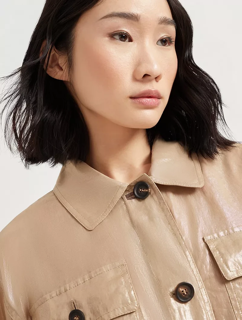 Lamé Outerwear Jacket