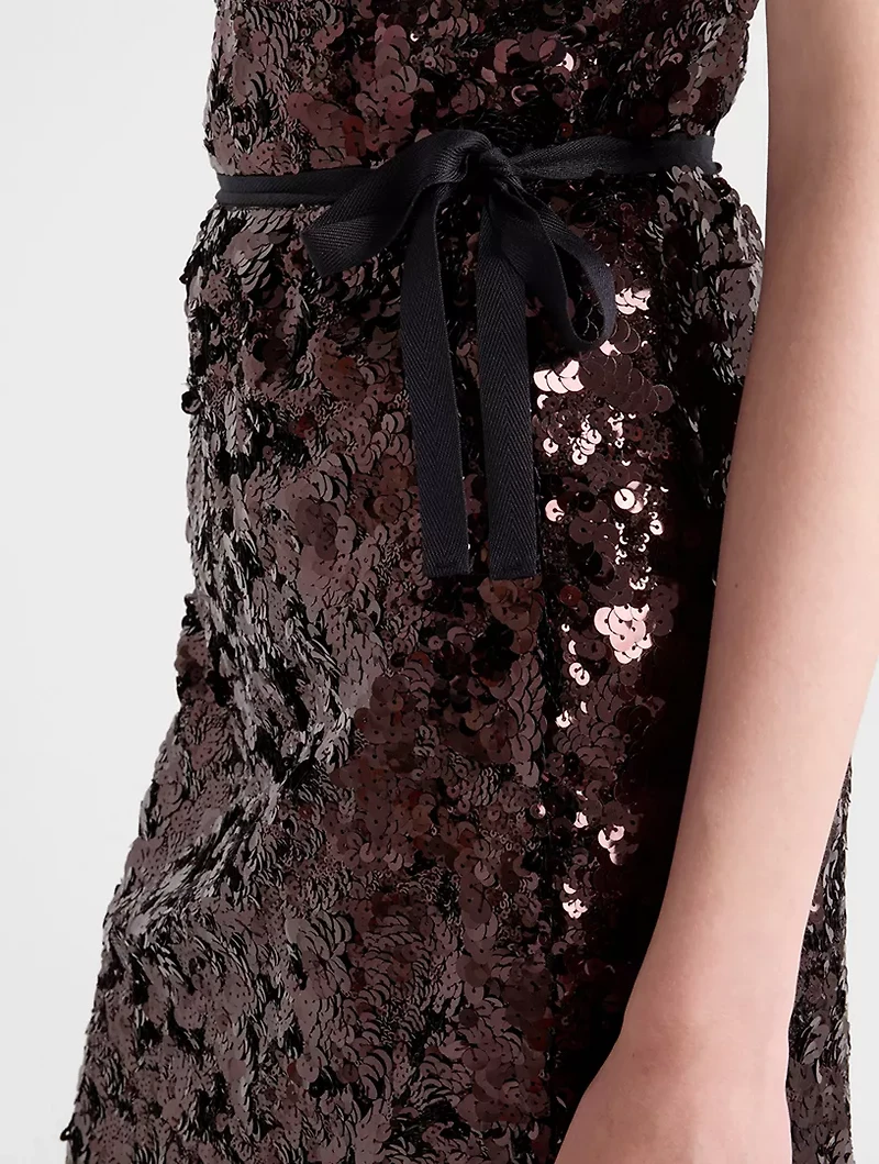 Embroidered Sequin Skirt