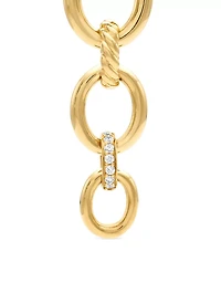 Dy Mercer® Linked Drop Earrings In 18k Yellow Gold With Diamonds, 68mm