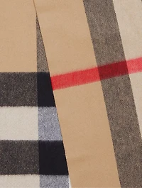 Check Cashmere Scarf