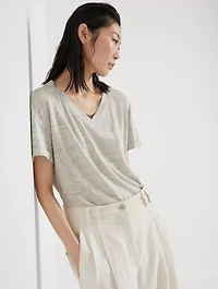 Linen And Silk T-shirt