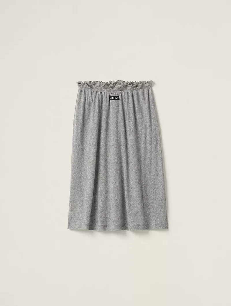 Ribbed Jersey Skirt