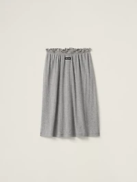Ribbed Jersey Skirt