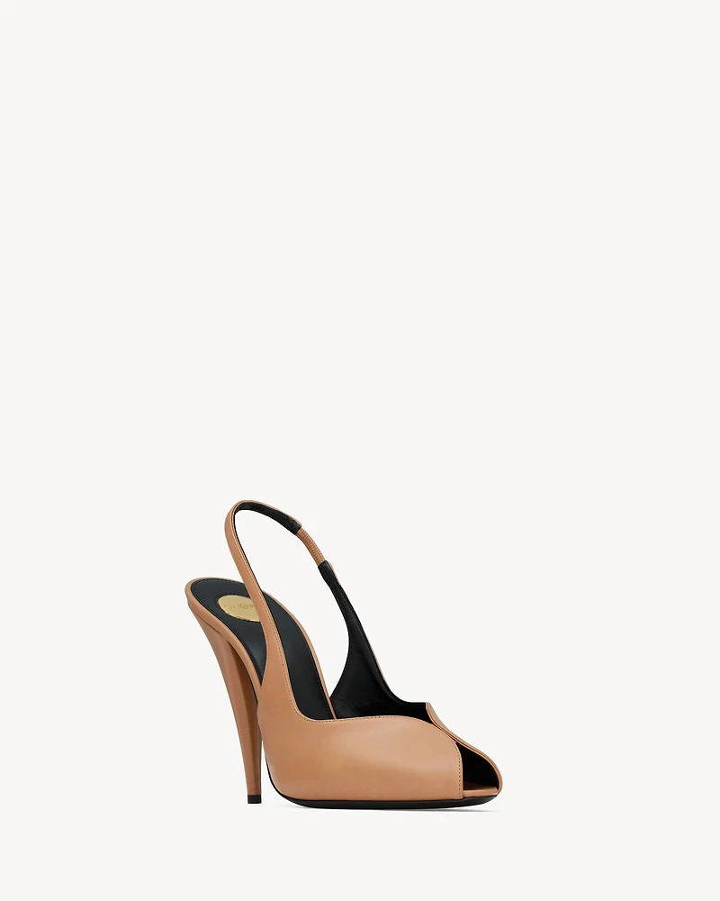 PAGE slingback pumps smooth leather
