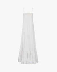 prairie dress embroidered cotton poplin
