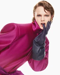 boxy belted coat silk satin