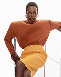 boxy top satin