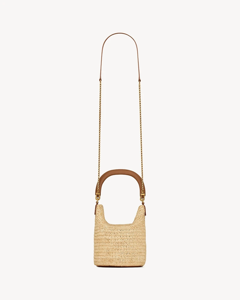 GABY bucket bag in raffia