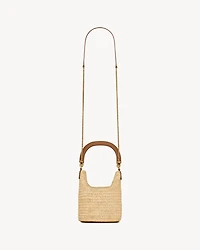 GABY bucket bag in raffia
