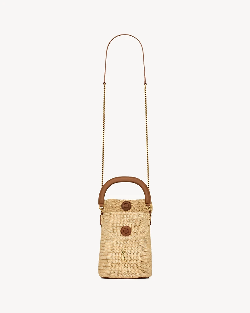 GABY bucket bag in raffia