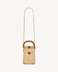 GABY bucket bag in raffia
