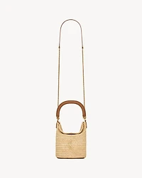 GABY bucket bag in raffia