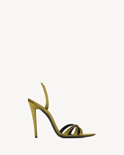 KATE sandals satin crepe